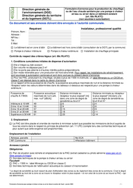 240131_Installations_PAC air-eau_FINAL Formulaire d'annonce pour la production de chauffage ou de l'eau chaude sanitaire par une pompe à chaleur air/eau.